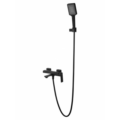 Смеситель Wonzon & Woghand Diamond WW-88639011-MB для ванны и душа, черный/матовый