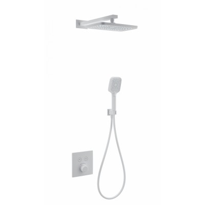 Душевая система Wonzon & Woghand WW-D2017-B-MW встраиваемая с термостатом, белый/матовый