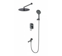 Душевая система Wonzon & Woghand Frame WW-88939010-BGM встраиваемая, темный графит