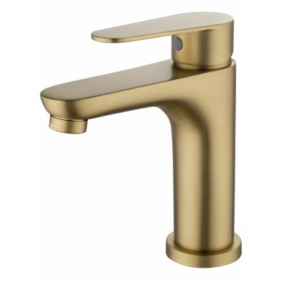 Смеситель Wonzon & Woghand Alfa WW-A40202-BG для раковины, брашированное золото