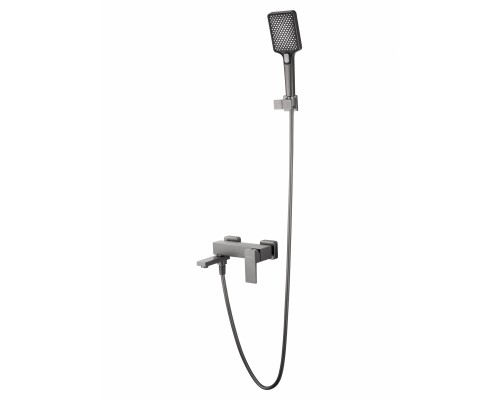 Смеситель Wonzon & Woghand Cube 2.0 WW-88037068-BGM для ванны и душа, темный графит