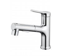 Смеситель Wonzon & Woghand WW-A40862-CR для раковины с выдвижным изливом, хром