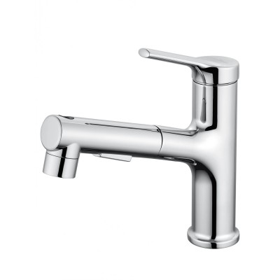 Смеситель Wonzon & Woghand WW-A40862-CR для раковины с выдвижным изливом, хром