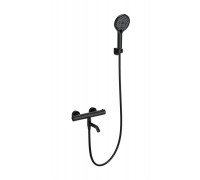 Смеситель Wonzon & Woghand INN 3 WW-B2065-A1-MB для ванны и душа с термостатом, черный/матовый