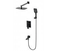 Душевая система Wonzon & Woghand Fit WW-88939009A-MB встраиваемая, черный/матовый