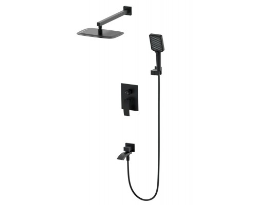 Душевая система Wonzon & Woghand Fit WW-88939009A-MB встраиваемая, черный/матовый