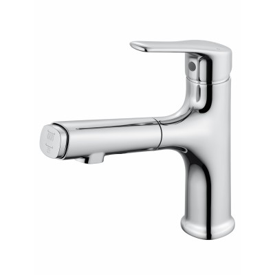 Смеситель Wonzon & Woghand WW-AE4151-CR для раковины с выдвижным изливом, хром