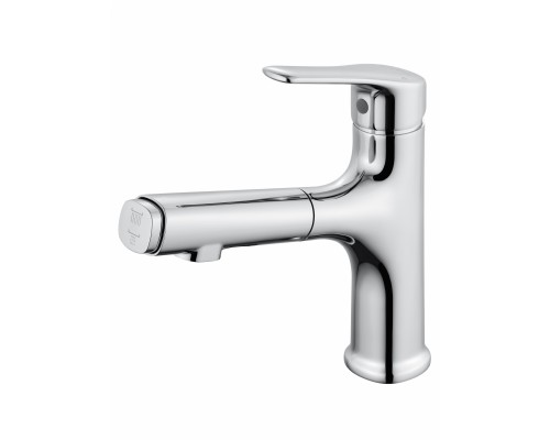 Смеситель Wonzon & Woghand WW-AE4151-CR для раковины с выдвижным изливом, хром