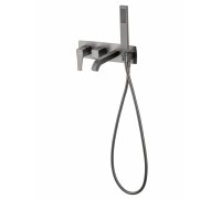 Смеситель Wonzon & Woghand Flex WW-88889072-BGM встраиваемый для ванны и душа, темный графит