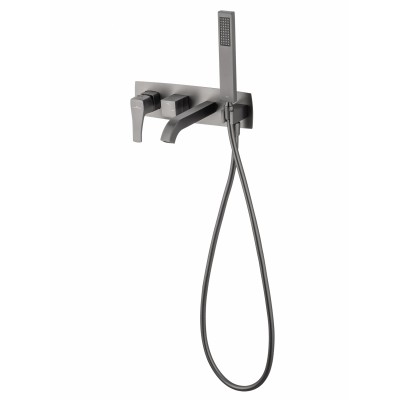 Смеситель Wonzon & Woghand Flex WW-88889072-BGM встраиваемый для ванны и душа, темный графит