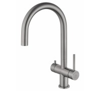 Смеситель Wonzon & Woghand WW-3211-BS для кухонной мойки с подключением к фильтру, брашированный никель