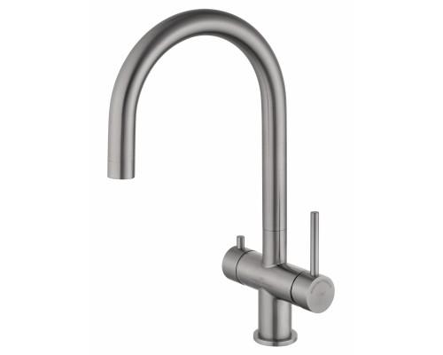 Смеситель Wonzon & Woghand WW-3211-BS для кухонной мойки с подключением к фильтру, брашированный никель