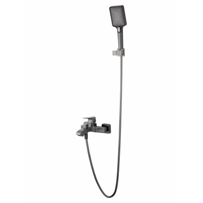 Смеситель Wonzon & Woghand Flex WW-88037072-BGM для ванны и душа, темный графит