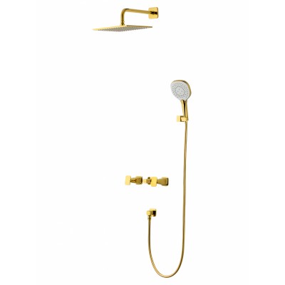 Душевая система Wonzon & Woghand Shakespeare WW-654701-DG встраиваемая, темное золото