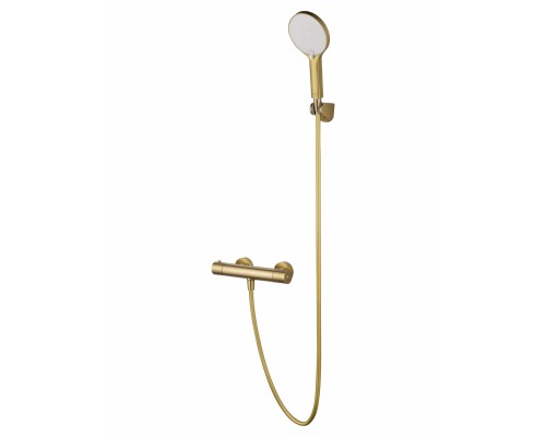 Смеситель Wonzon & Woghand INN 3 WW-B2065-A-BG для душа с термостатом, брашированное золото