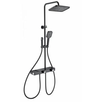 Душевая система Wonzon & Woghand Shelf WW-B4161-MB черный/матовый