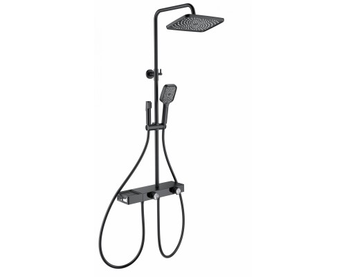 Душевая система Wonzon & Woghand Shelf WW-B4161-MB черный/матовый