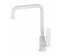 Смеситель Wonzon & Woghand WW-L1006-MW для кухонной мойки, белый/матовый