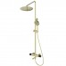 Душевая система Wonzon & Woghand WW-88739902-BG с термостатом, брашированное золото