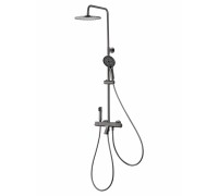 Душевая система Wonzon & Woghand The ONE WW-B3094-BGG с термостатом, темный графит