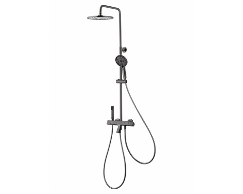 Душевая система Wonzon & Woghand The ONE WW-B3094-BGG с термостатом, темный графит