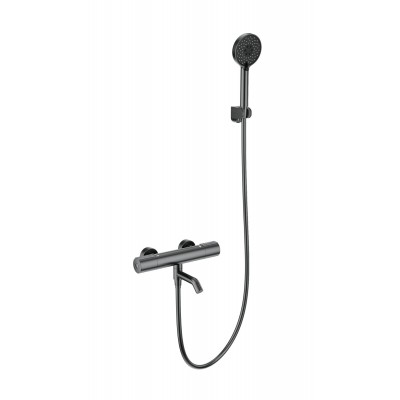 Смеситель Wonzon & Woghand INN 2 WW-A2006-A1-BGG для ванны и душа с термостатом, темный графит