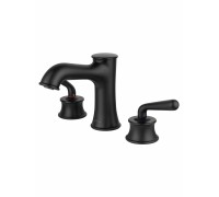 Смеситель Wonzon & Woghand Steam WW-88159008-MB встраиваемый для раковины на 3 отверстия, черный/матовый