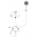 Смеситель Wonzon & Woghand Tor WW-88037073-CR для ванны и душа, хром