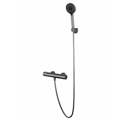 Смеситель Wonzon & Woghand INN 2 WW-A2006-A-BGG для душа с термостатом, темный графит