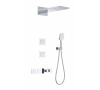 Душевая система Wonzon & Woghand WW-D4538-A-CR встраиваемая с термостатом, хром