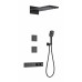 Душевая система Wonzon & Woghand WW-D4538-A-MB встраиваемая с термостатом, черный/матовый