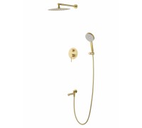 Душевая система Wonzon & Woghand Stick WW-88939017-BG встраиваемая, брашированное золото