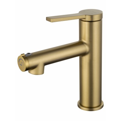 Смеситель Wonzon & Woghand WW-H1017-BG для раковины, брашированное золото