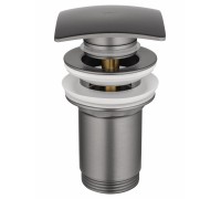 Донный клапан для раковины Wonzon & Woghand WW-88SS08-BGM без перелива 1 1/4, темный графит