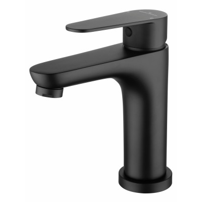 Смеситель Wonzon & Woghand Alfa WW-A40202-MB для раковины, черный/матовый