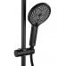Душевая система Wonzon & Woghand The ONE WW-B3094-MB с термостатом, черный/матовый