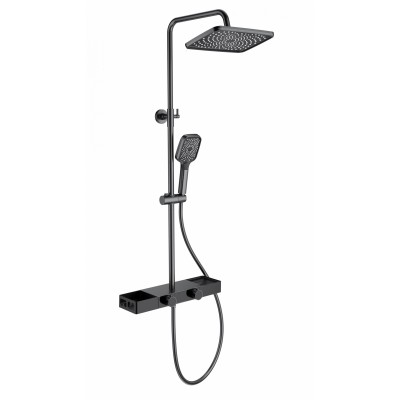 Душевая система Wonzon & Woghand Shelf WW-B3552-BGG темный графит