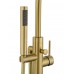 Смеситель Wonzon & Woghand Stick WW-88649017-BG напольный для ванны и душа, брашированное золото