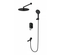 Душевая система Wonzon & Woghand Frame WW-88939010-MB встраиваемая, черный/матовый