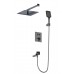Душевая система Wonzon & Woghand WW-88929003-BGM встраиваемая с термостатом, темный графит