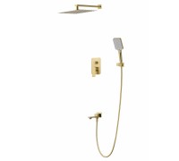 Душевая система Wonzon & Woghand Diamond WW-88939011-BG встраиваемая, брашированное золото