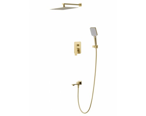 Душевая система Wonzon & Woghand Diamond WW-88939011-BG встраиваемая, брашированное золото