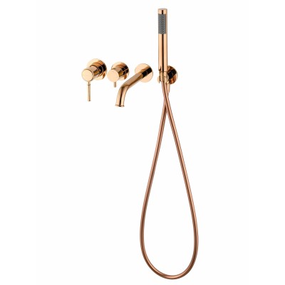 Смеситель Wonzon & Woghand Tor WW-88889073-RG встраиваемый для ванны и душа, розовое золото