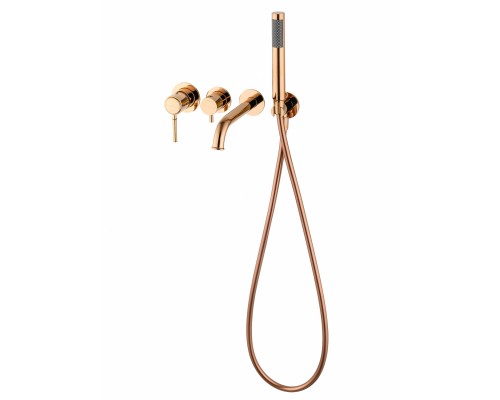 Смеситель Wonzon & Woghand Tor WW-88889073-RG встраиваемый для ванны и душа, розовое золото