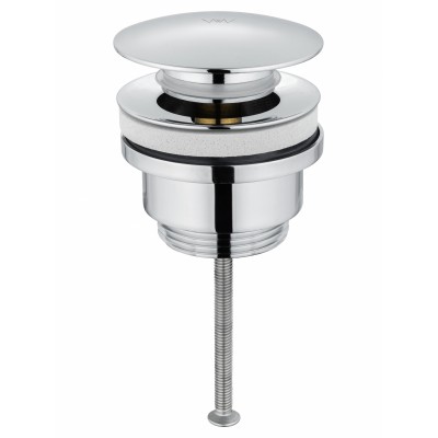 Донный клапан для раковины Wonzon & Woghand WW-88SS07-CR без перелива 1 1/4, хром