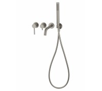 Смеситель Wonzon & Woghand Stick WW-889017-BN встраиваемый для ванны и душа, брашированный никель