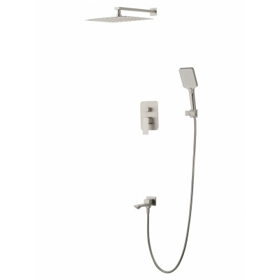 Душевая система Wonzon & Woghand Diamond WW-88939011-BN встраиваемая, брашированный никель