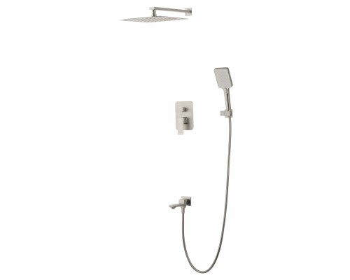 Душевая система Wonzon & Woghand Diamond WW-88939011-BN встраиваемая, брашированный никель