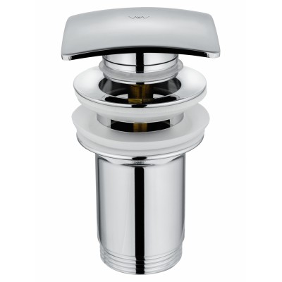 Донный клапан для раковины Wonzon & Woghand WW-88SS08-CR без перелива 1 1/4, хром