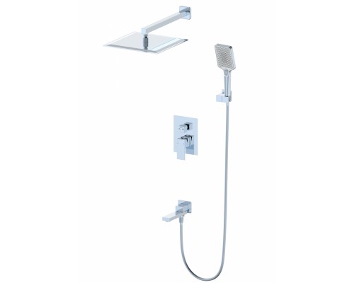 Душевая система Wonzon & Woghand Cube WW-88939016-CR встраиваемая, хром